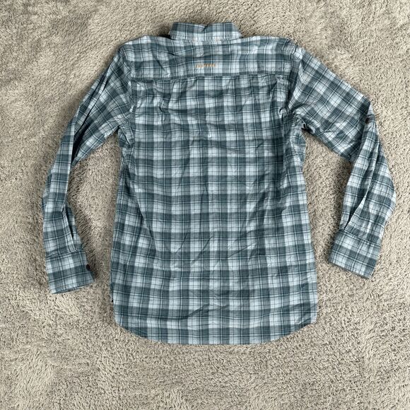 Ariat Women's Rebar Western Ranch Long Sleeve Button Up Shirt S Blue Barn Chores - Picture 12 of 16